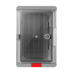 Cutie distributie IP67 din ABS gri, usa transparenta, placa metalica, 200x300x130 mm PS203013 - imagine 3