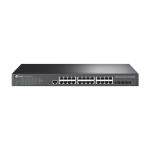 Switch 24 porturi RJ45 Gigabit, 4 x SFP+ 10G, Alimentare Baterie 12V, L2+ Management, 1U - TP-Link TL-SG3428X-UPS