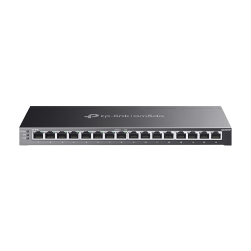 Switch 8 porturi RJ45 Gigabit PoE, 8 x RJ45 Gigabit, Buget PoE 120W, Management - TP-Link Omada SG2016P