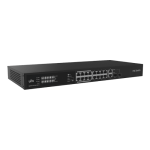 Switch 16 porturi PoE, 2 x Combo Uplink RJ45, Unmanaged - UNV NSW2020-16T2GC-POE-IN - imagine 2