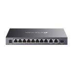Switch 8 x RJ45 10/100 Mbps PoE, 2 x RJ45 1G, 1 x SFP 1G, Buget PoE 65W, Unanaged - TP-Link Omada DS111P - imagine 2