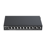 Router 8 x RJ45 1G PoE, 2 x RJ45 1G, Buget PoE 110W, Multi-WAN, Cloud Management - Ruijie RG-EG310GH-P-E