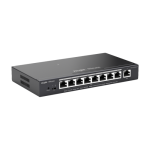 Switch 8 porturi PoE+ RJ45 Gigabit, 1 port uplink RJ45 Gigabit, L2 Cloud Management - Ruijie RG-ES209GC-P - imagine 2