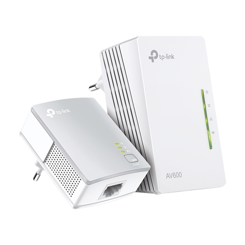 Kit Powerline AV600, Wi-Fi 4, N600 2.4GHz, 2+1 x RJ45 10/100 Mbps - TP-Link TL-WPA4220KIT