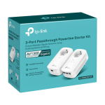Kit Powerline AV1300, Passthrough, 3 x RJ45 Gigabit - TP-Link TL-PA8033PKIT - imagine 3