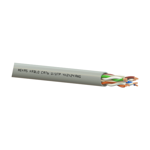 Cablu U/UTP, cat 6, 4x2x23 AWG, Cupru, 305m – Mekas Kablo MEK90-4x2x23-6U