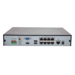 NVR 8 canale 4K + 8 porturi PoE - UNV NVR301-08X-P8 - imagine 4