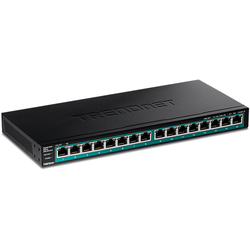 Switch 16 porturi Gigabit PoE/PoE+ 120W - TRENDnet TPE-TG161H