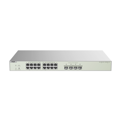 Switch L2+, 12 x RJ45 2.5G PoE+, 4 x RJ45 2.5G Hi-PoE, 4 x SFP+ 10G, Cloud Management, 1U - Ruijie RG-NBS3300-16MG4XS-HP