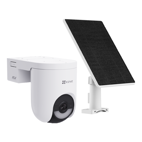 Camera IP Wi-Fi6 & 4G PT + Panou solar 5W, 2K+, baterie 5.200 mAh, Audio, IR+WL 15m, Alarma – Ezviz CS-HB8c-4G-KIT