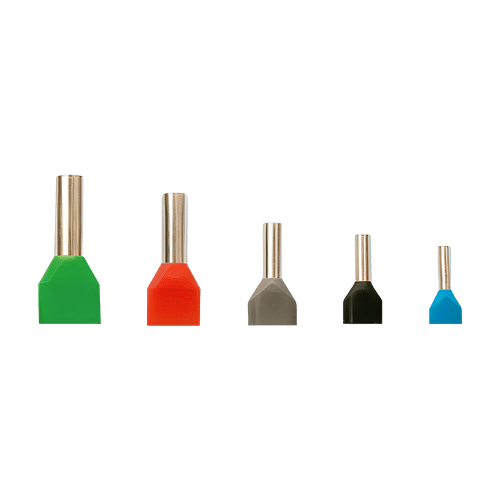 Terminale izolate cu capat dublu, sectiune transversala 2×0.5mmp, 1000buc/set PKY-22005