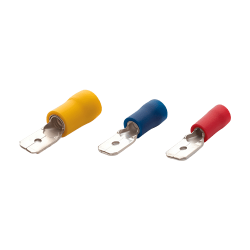 Terminale izolate de tip tata, sec. transversala 1.5-2.5mm, latimea soclului 0.8×4.75mm, 200buc/set PFE-2488