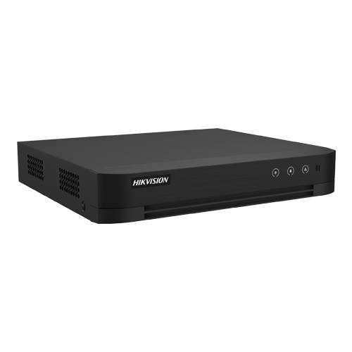 DVR AcuSense 4 ch., 5MP + 2 ch. IP 4K, Audio bidirectional, 1U - HIKVISION iDS-7204HUHI-M1-T