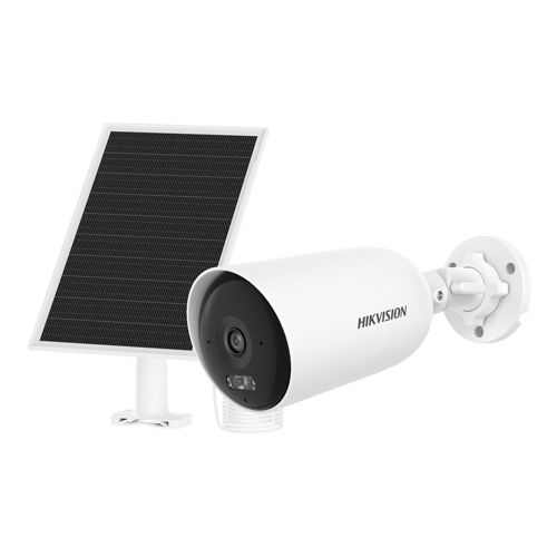 Camera 4G 4MP cu panou solar, lentila 2.8mm, IR 30m, WL 30m, Audio, IP66 – HIKVISION DS-2CFS04-4G-2.8mm