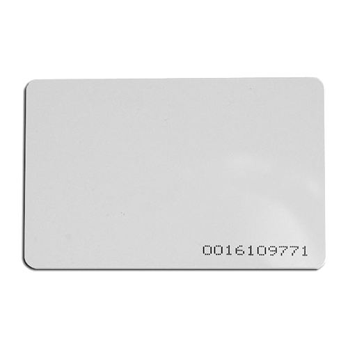 Set de 10 cartele de acces EM4100 125KHz, 0.8 mm, cod printat – CSAccess CSC-EM125-08+C-10