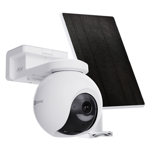 Camera IP PT Wi-Fi6 + Panou solar 5W, 8MP, baterie 10.400 mAh, Audio, IR 15m, Color 24/7 - EZVIZ CS-HB8/SP(4K)