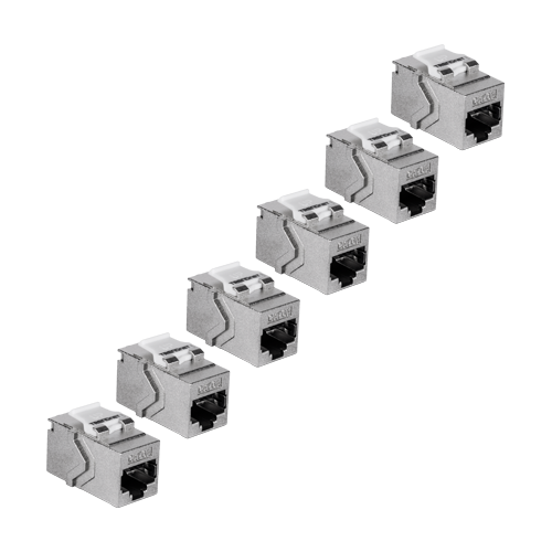 Set 6 buc. Keystone Jack Cat.6A, ecranat, tool-less - TRENDnet TC-K06C6A-6buc