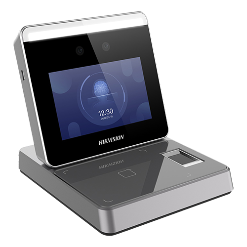 Statie inregistrare utilizatori control acces, 2MP, recunoastere faciala, card, biometric - HIKVISION DS-K1F600U-D6E-F