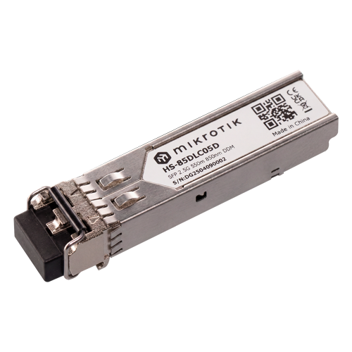 Modul SFP, 1.25G/2.5G, MM, 550m, 850nm, Industrial - MikroTik HS-85DLC05D